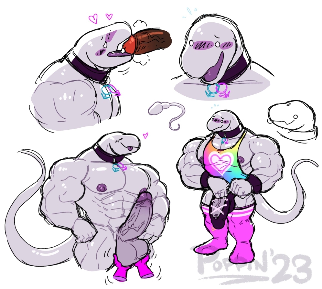 2023, bara, big balls, big penis, blush, collar, cute boy, fellatio, fellatio face, gay, gay blowjob, gay male, gay sex, heart, heart symbol, hearts around head, holding ball, holding balls, holding penis, love, love making, masculine, masculine bottom, masculine gay, masculine male, masculine top, masculinity, muscles, muscular, muscular anthro, muscular arms, muscular chest, muscular legs, muscular male, poppin, poppin zan, pride, pride color clothing, pride colors, socks, solo focus, solo male, sperm anthro, sperm cell, sperm cell anthro, sperm cell furry, sperm cell with face, sperm cell with facial features, sperm furry, spermano, spermy, tail, yaoi