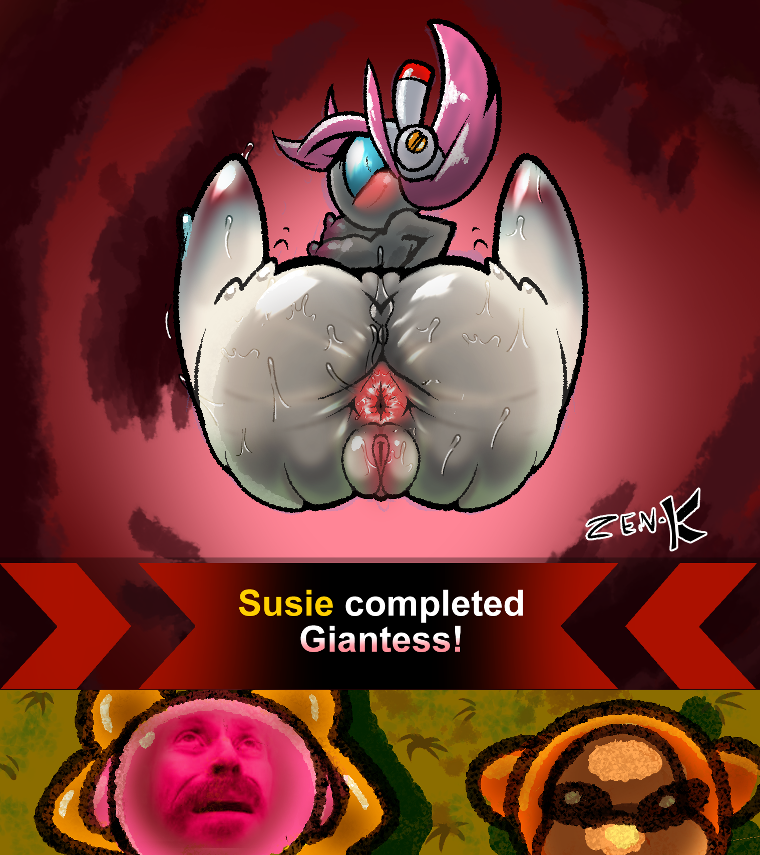 anal juice, anus, funny, giantess, imminent crush, imminent death, kirby, kirby (series), kirby air riders, kirby planet robobot, pussy juice, self upload, susanna patrya haltmann, susie (kirby), susie is actually a heavyweight rider, sweat, sweaty, sweaty ass, waddle dee, willem dafoe looking up, zenkitsune (artist)