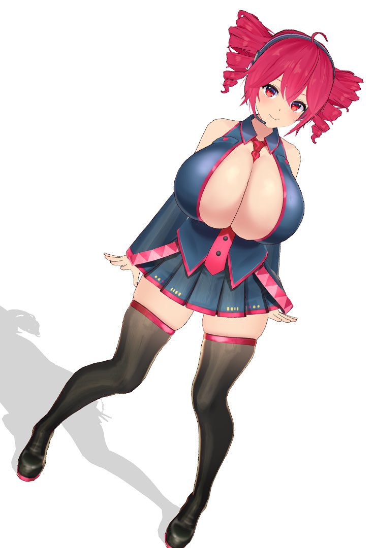 clothed huge_breasts kasane_teto thick_thighs vocaloid