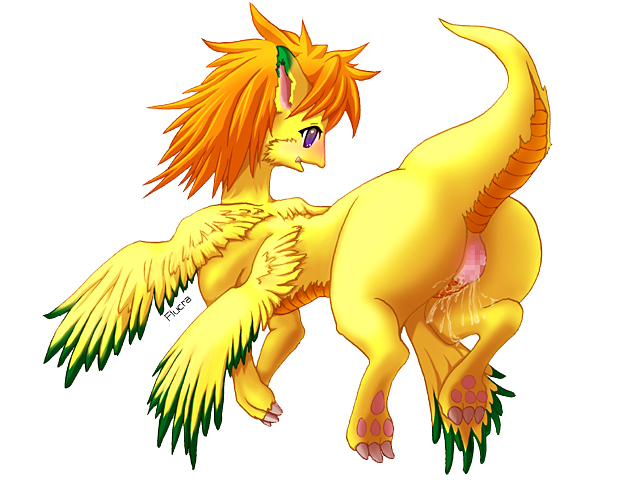 censored dragon female flammie flucra pussy pussy_juice scalie secret_of_mana solo white_background wings