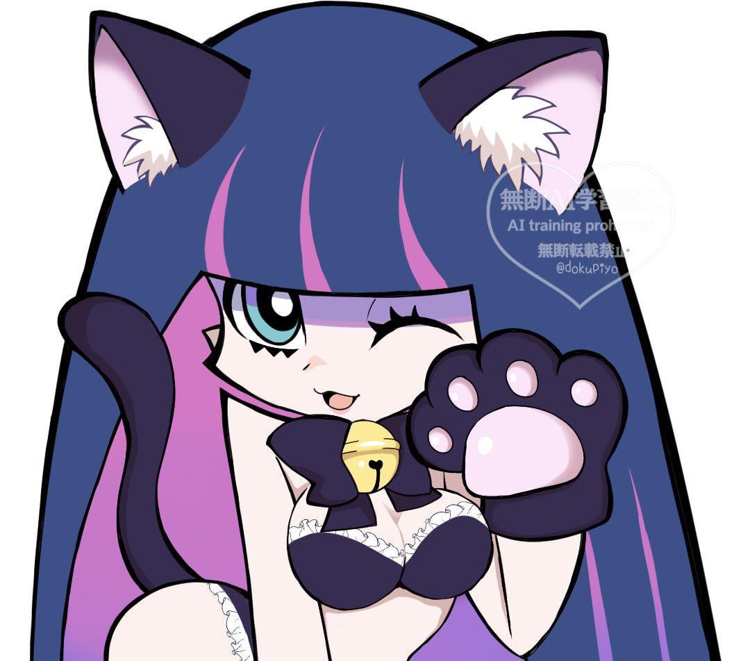 cat ears, cat tail, catgirl, cute, panty & stocking with garterbelt, sexy, stocking anarchy, tagme