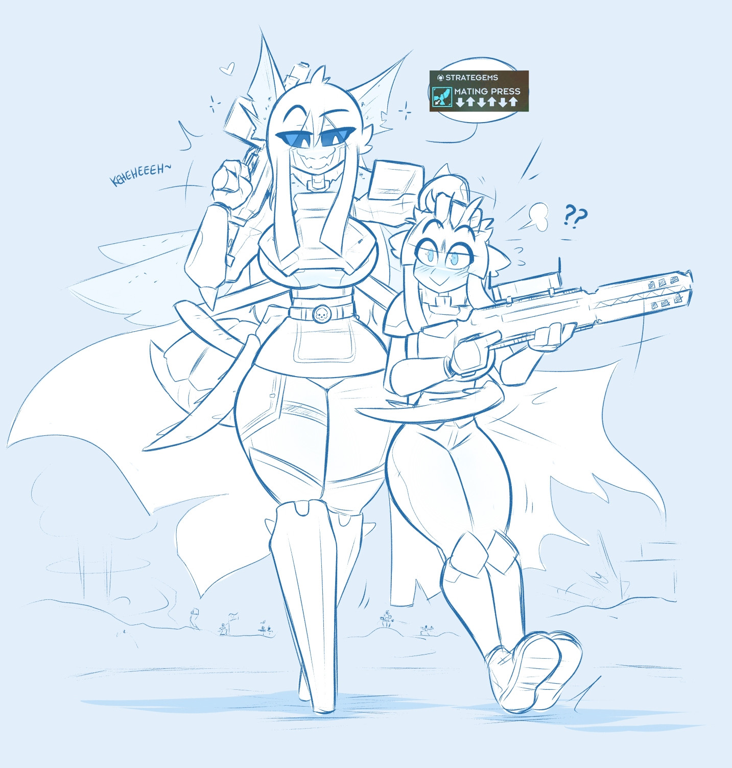 big breasts, breasts, female, furry, helldivers, huge breasts, kilinah, tagme, terminid, thick thighs, wide hips
