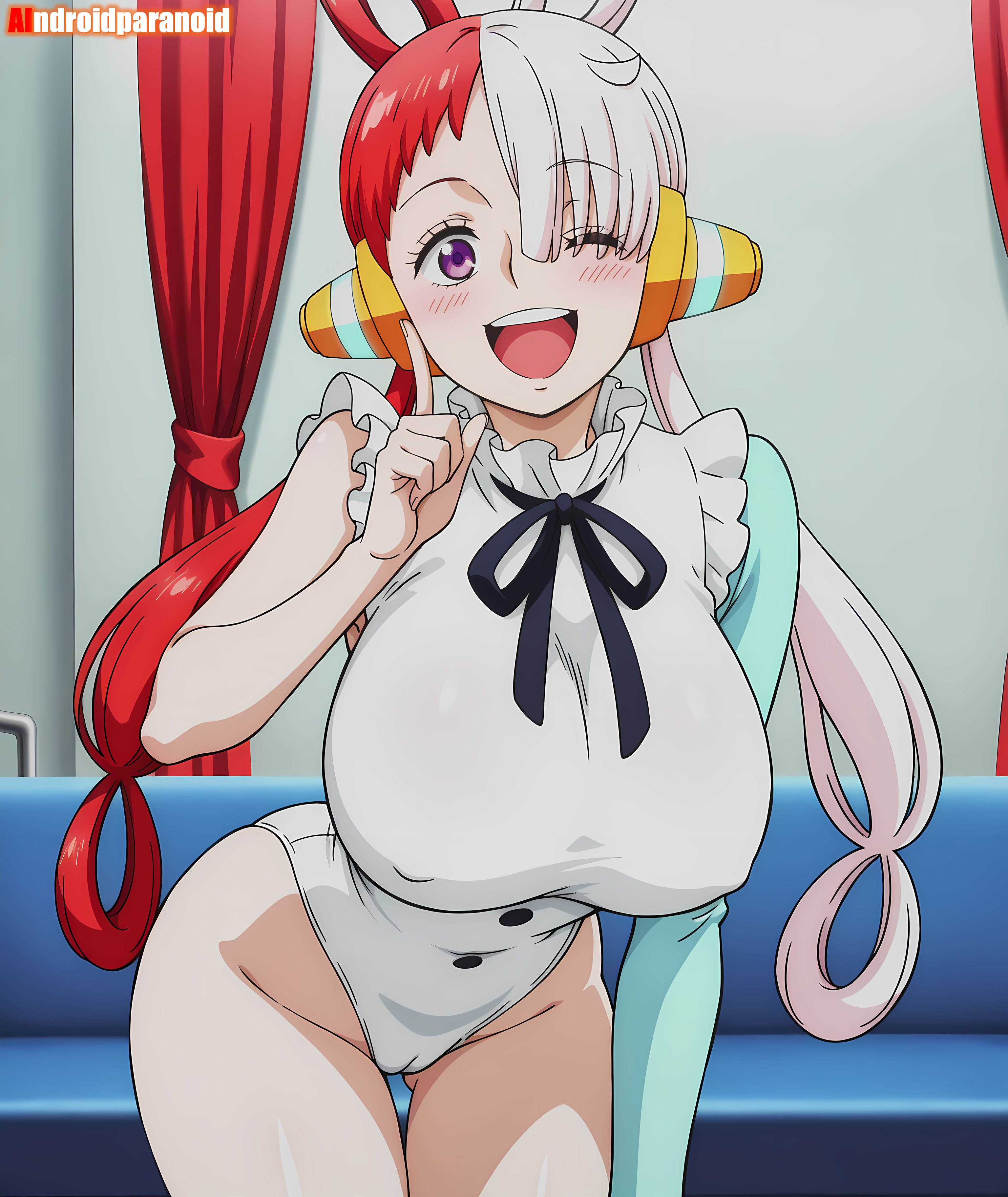 1girls, ai generated, aindroidparanoid, ass, big ass, big breasts, big butt, bodysuit, breasts, busty, curvy, cute, fat ass, female, female only, hair, hi res, hips, huge ass, huge breasts, human, large ass, large breasts, legs, narrow waist, one piece, red hair, red-haired female, slim waist, tagme, thick ass, thick thighs, two-tone hair, uta (one piece), voluptuous, waist, white hair, white-haired female, wide hips