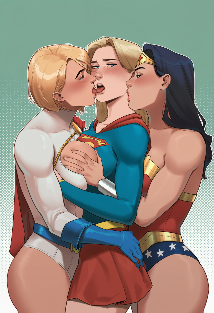 3girls, ai generated, alien, alien girl, alien humanoid, alien look like human, amazon, ass, big ass, big breasts, big thighs, blonde female, blonde hair, breasts, curvaceous, curvy, curvy figure, dc, dc comics, demigod, demigoddess, diana of themyscira, diana prince, digital media (artwork), female, hips, hourglass figure, huge ass, huge breasts, huge thighs, humanoid, justice league, justice society of america, kara danvers, kara zor-el, karen starr, kryptonian, large ass, large breasts, large thighs, legs, light skin, light-skinned female, mature, mature female, phophopho, power girl, slim waist, supergirl, supergirl (series), superman (series), themysciran, thick, thick hips, thick legs, thick thighs, thighs, voluptuous, waist, wide hips, wide thighs, wonder woman, wonder woman (series)
