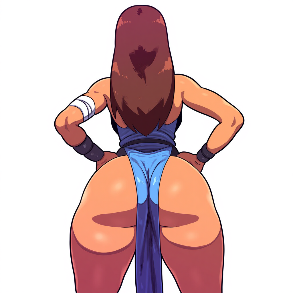 1girls ai_generated ass ass_focus avatar_the_last_airbender big_ass female female_only huge_ass katara mullon novelai solo solo_female solo_focus that_ass_was_fat