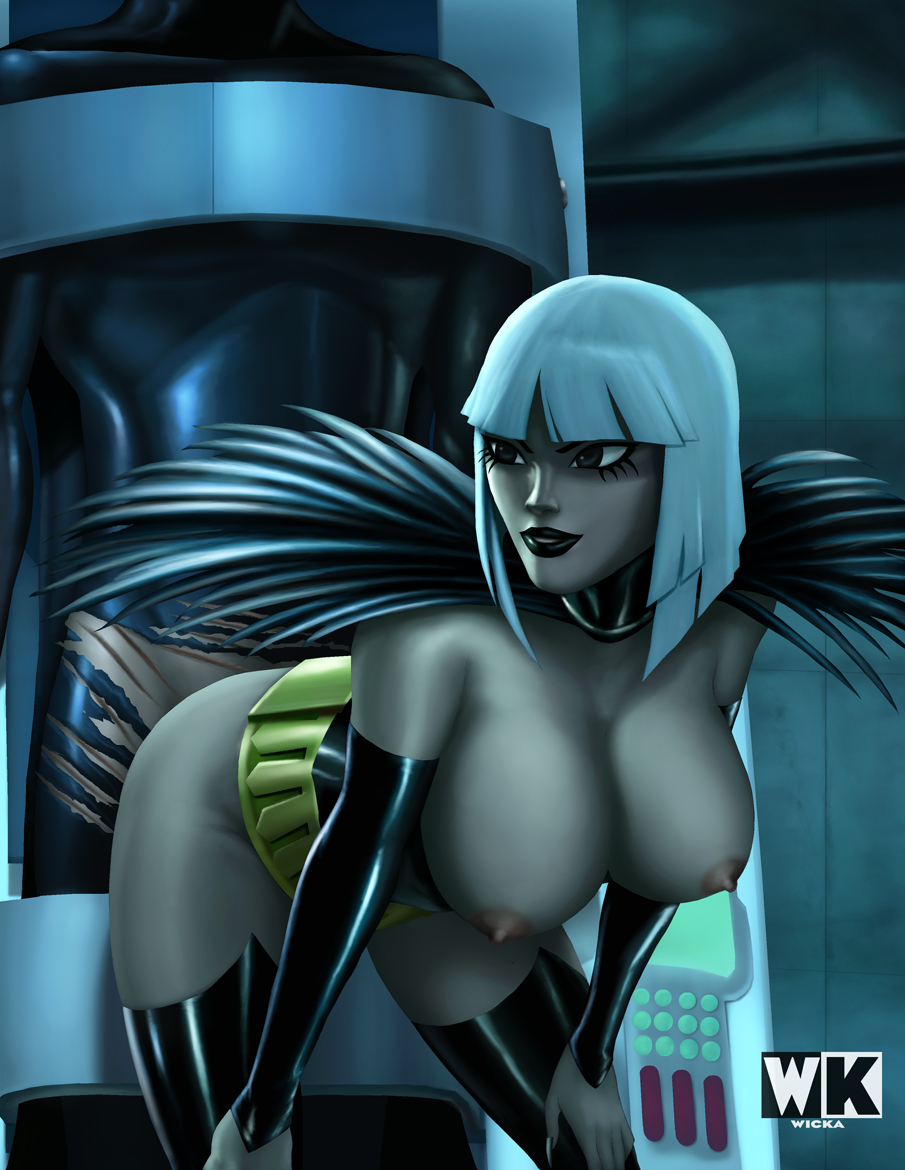 1boy 1boy1girl 1girls adult_swim areola areolae ass batman batman_(series) beware_the_batman big_ass big_breasts black_boots black_lips black_lipstick bob_cut boots breasts bruce_wayne dc_comics digital_media_(artwork) doggy_style female female_rapist femdom from_behind from_behind_position huge_ass huge_breasts human large_ass large_breasts latex lips lipstick magpie_(beware_the_batman) magpie_(dc) male male/female male_rape_victim margaret_pye margaret_sorrow nipples no_bra no_panties no_pants partial_male pink_nipples rape sex short_hair smile straight thigh_boots toonami torn_clothes white_hair wicka