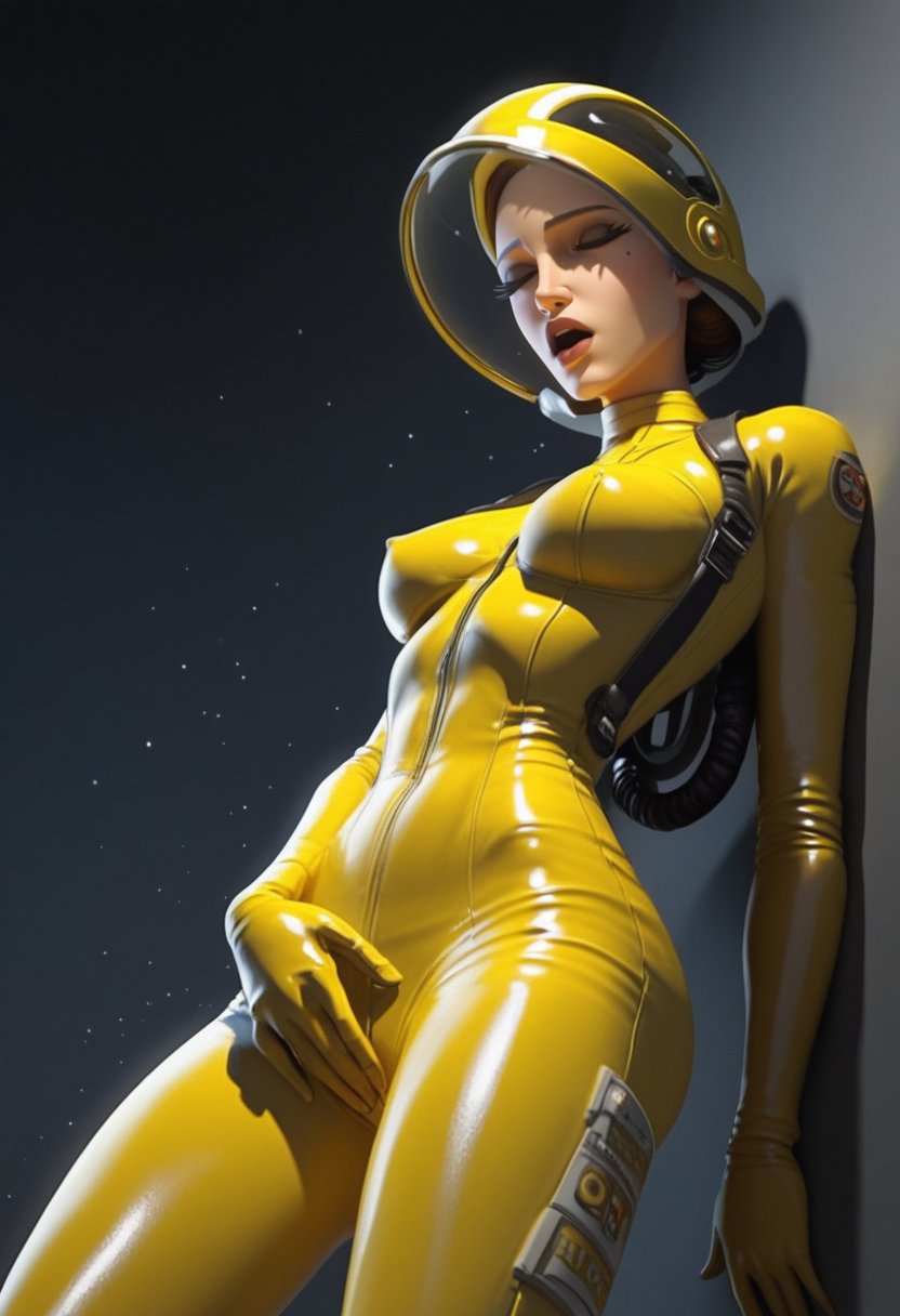 ai_generated clone_wars closed_eyes duchess_eugene masturbation masturbation_through_clothing padme_amidala pleasure_face pleasured smiling star_wars tagme