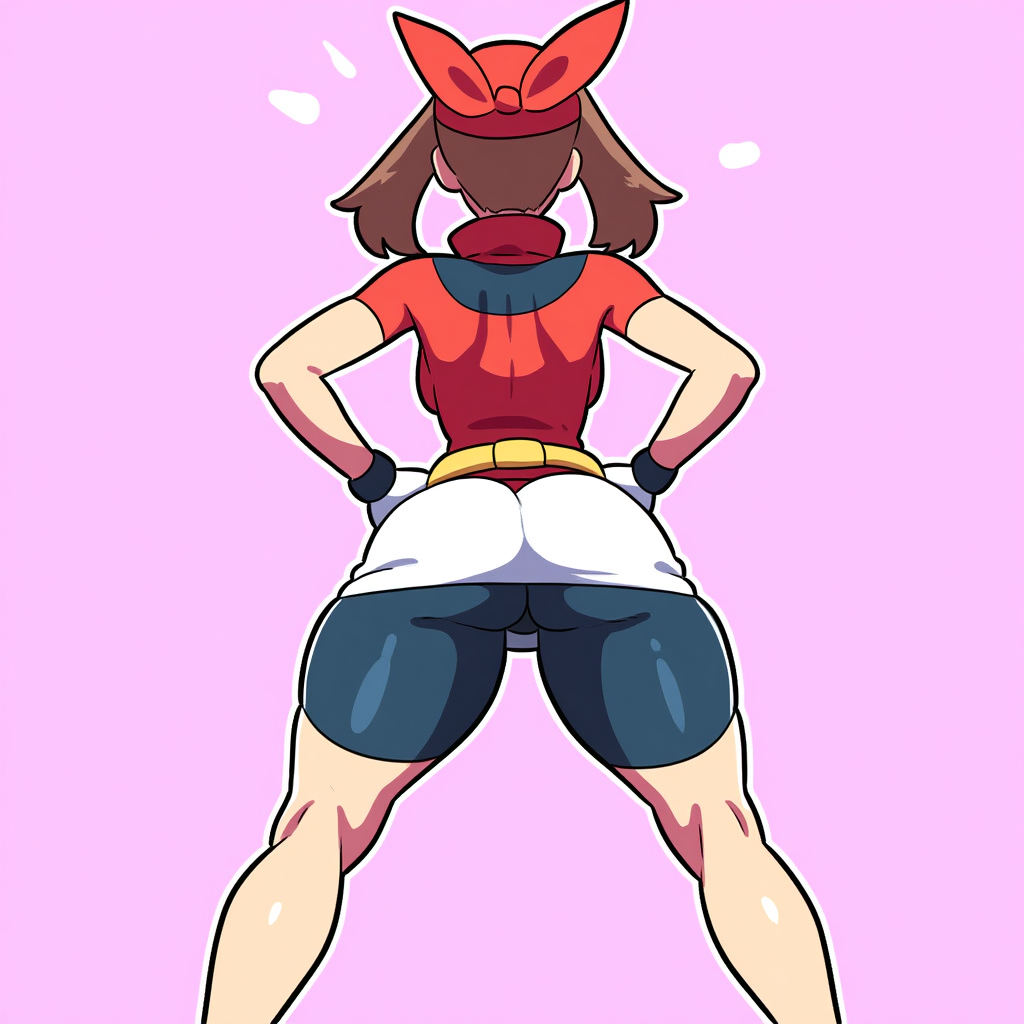 1girls ai_generated ass ass_focus big_ass female female_only huge_ass may_(pokemon) mullon novelai pokemon pokemon_oras pokemon_rse solo solo_female solo_focus that_ass_was_fat