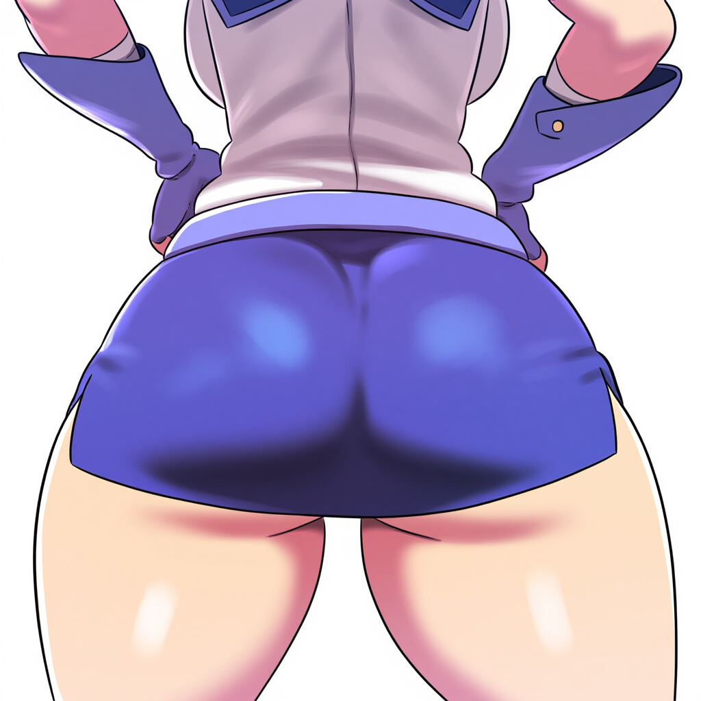 1girls ai_generated alexis_rhodes ass ass_focus big_ass blonde_hair duel_academy_uniform_(yu-gi-oh!_gx) female female_only huge_ass mullon novelai solo solo_female solo_focus that_ass_was_fat yu-gi-oh! yu-gi-oh!_gx