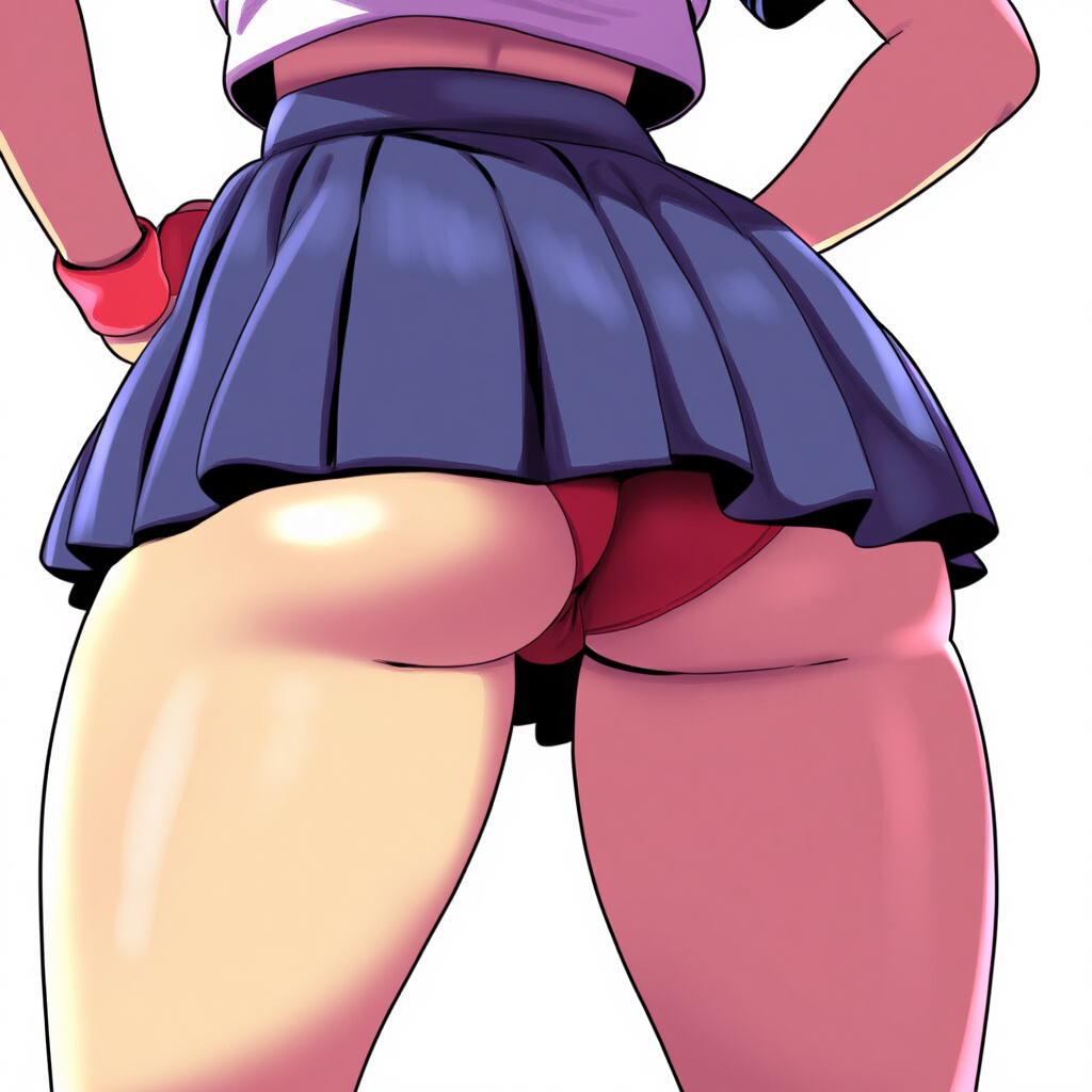 1girls ai_generated ass ass_focus big_ass female female_only huge_ass mullon novelai sakura_kasugano solo solo_female solo_focus street_fighter that_ass_was_fat