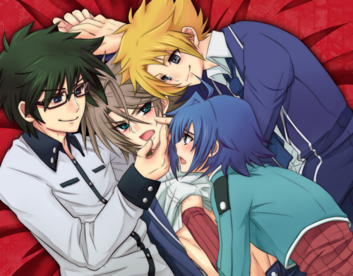 aichi_sendo blue_hair cardfight!!_vanguard tagme toshiki_kai