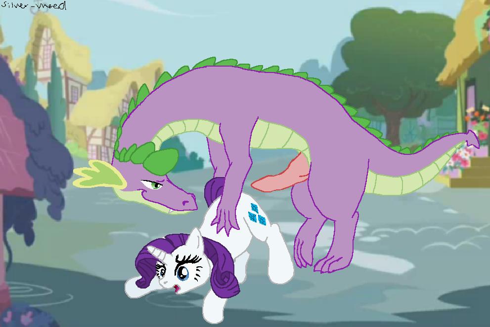 ass_up blue_eyes cutie_mark dragon equine eyelashes female friendship_is_magic from_behind fur green_eyes hair heart horn horse imminent_sex magic male my_little_pony nervous open_mouth penis pony purple_body purple_hair rarity_(mlp) silver-weed size_difference smooth_skin spell spike_(mlp) straight tail unicorn white_body