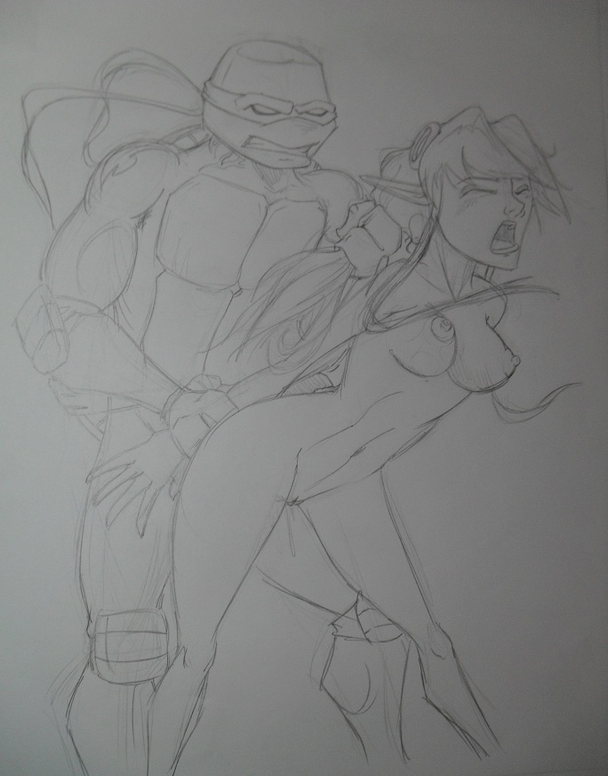 anthro donatello female johnny2dix male monochrome starlee_hambrath tagme teenage_mutant_ninja_turtles