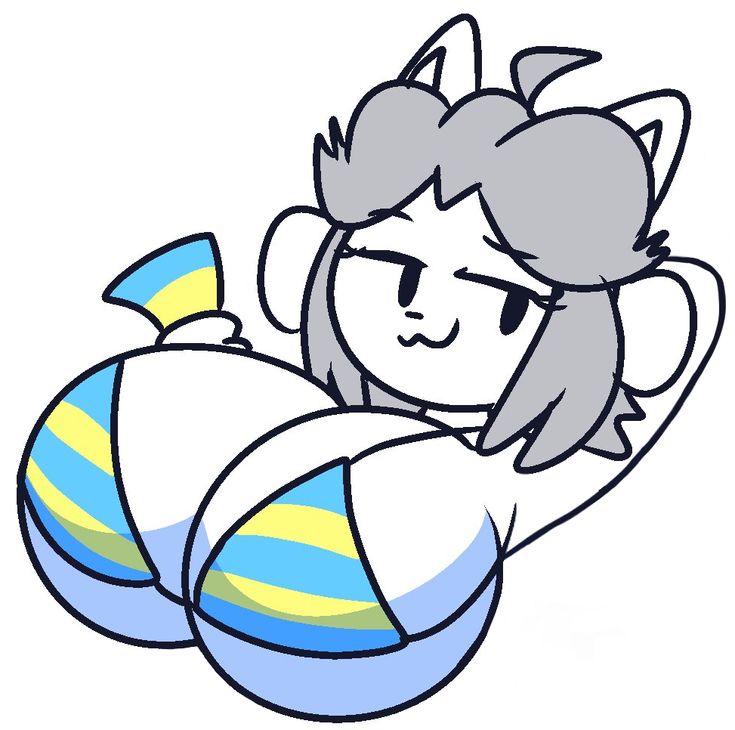 cat_ears dog_ears giant_breasts gravtitty gray_hair temmie temmie_(undertale) undertale undertale_(series)