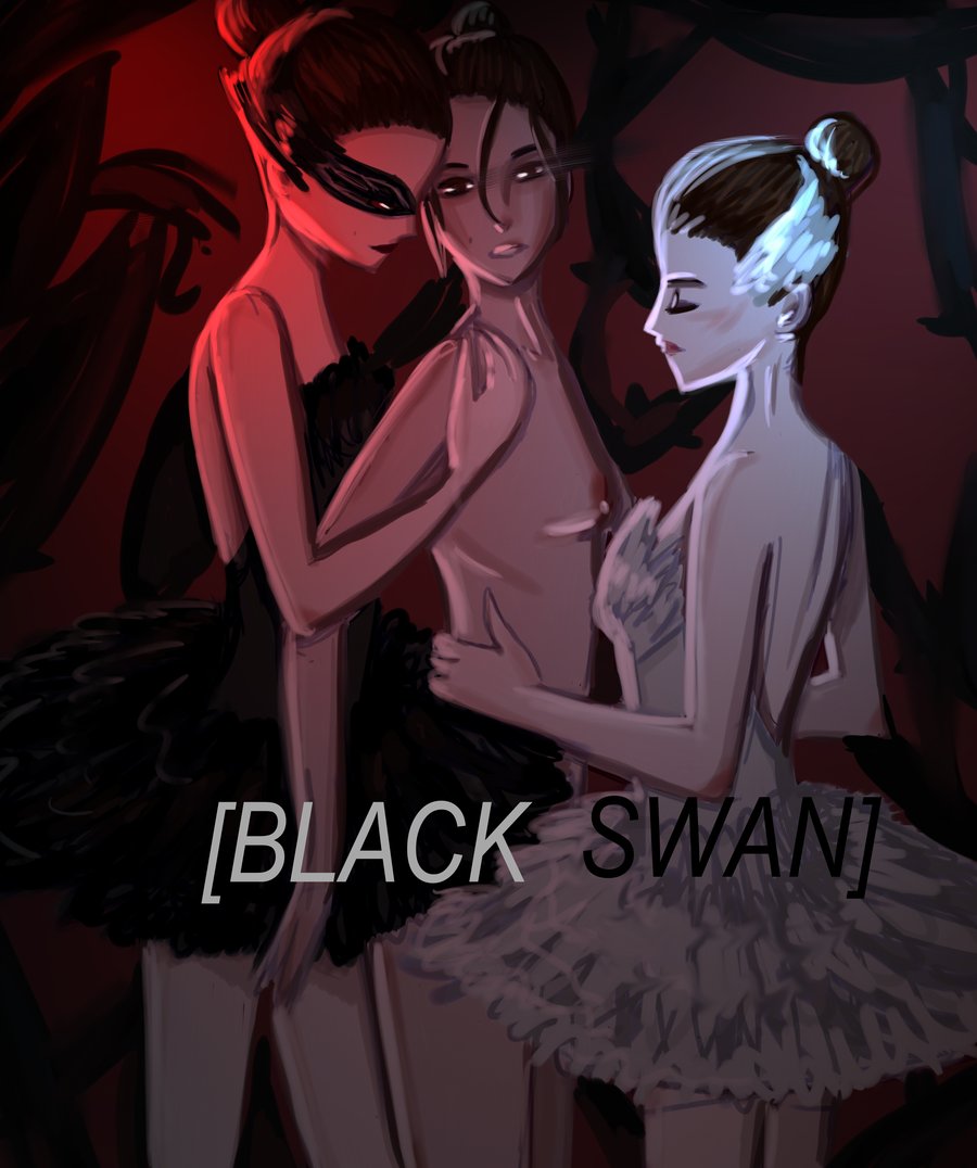 3girls black_swan clothed_female_nude_female lily multiple_girls nina_sayers nude pointy_chin small_breasts tagme