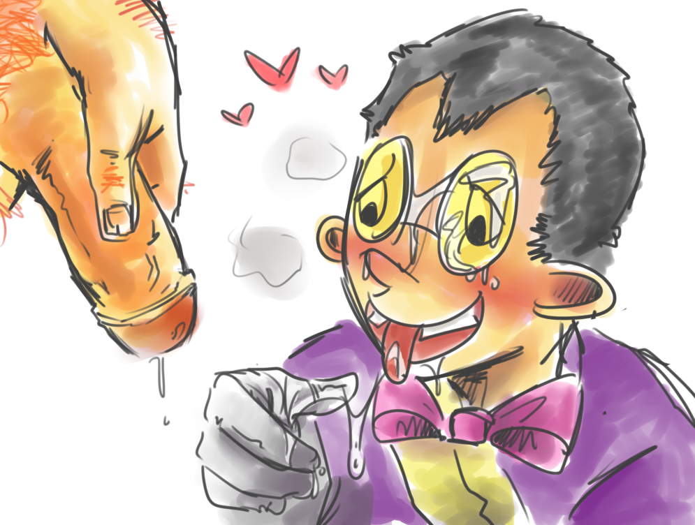 glasses male male_only multiple_males penis superjail tagme the_warden yaoi