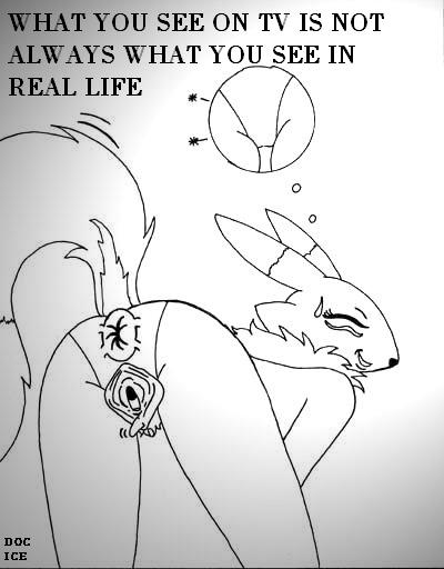 anthro back_view bent_over closed_eyes digimon doc_icenogle english_text female female_only fur furry monochrome renamon solo tagme tail text vulva