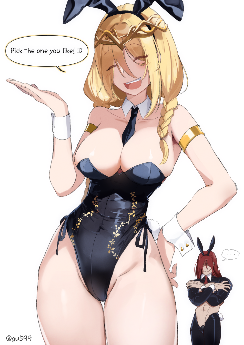 1boy, 1girls, big breasts, blonde, blonde hair, blonde hair female, busty, divine, elden ring, female, female focus, fromsoftware, god, goddess, golden hair, gu599, huge breasts, king, large breasts, light skin, light-skinned female, male, queen, queen marika the eternal, radagon of the golden order, red hair, redhead, redhead male, royal, royalty
