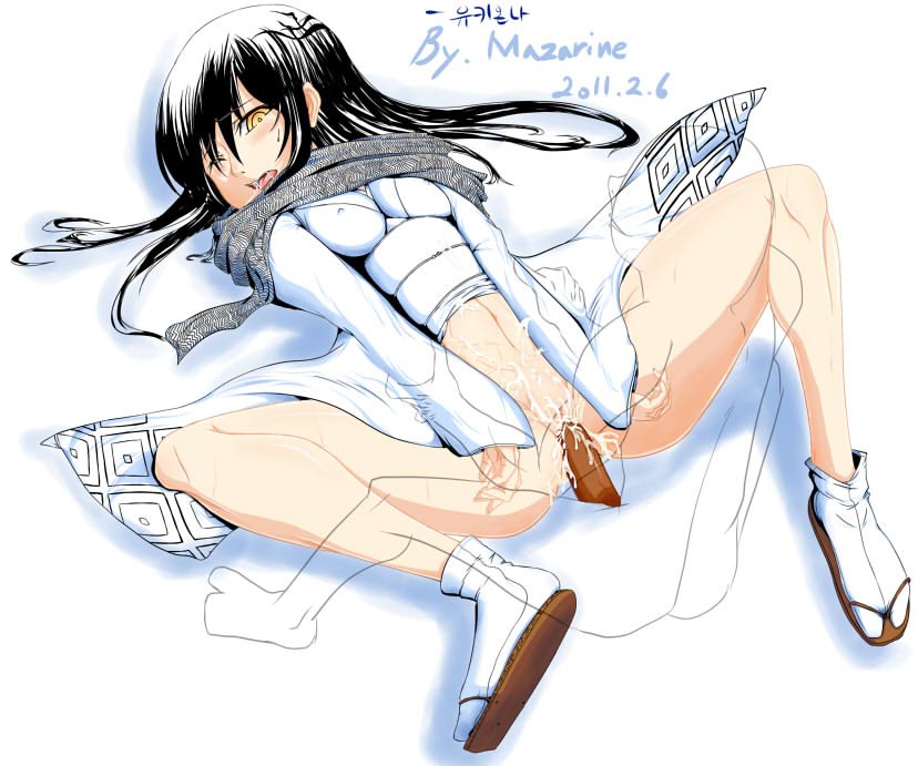 clothed_sex clothing cum erect_nipples erect_nipples_under_clothes nurarihyon_no_mago tagme yuki_onna