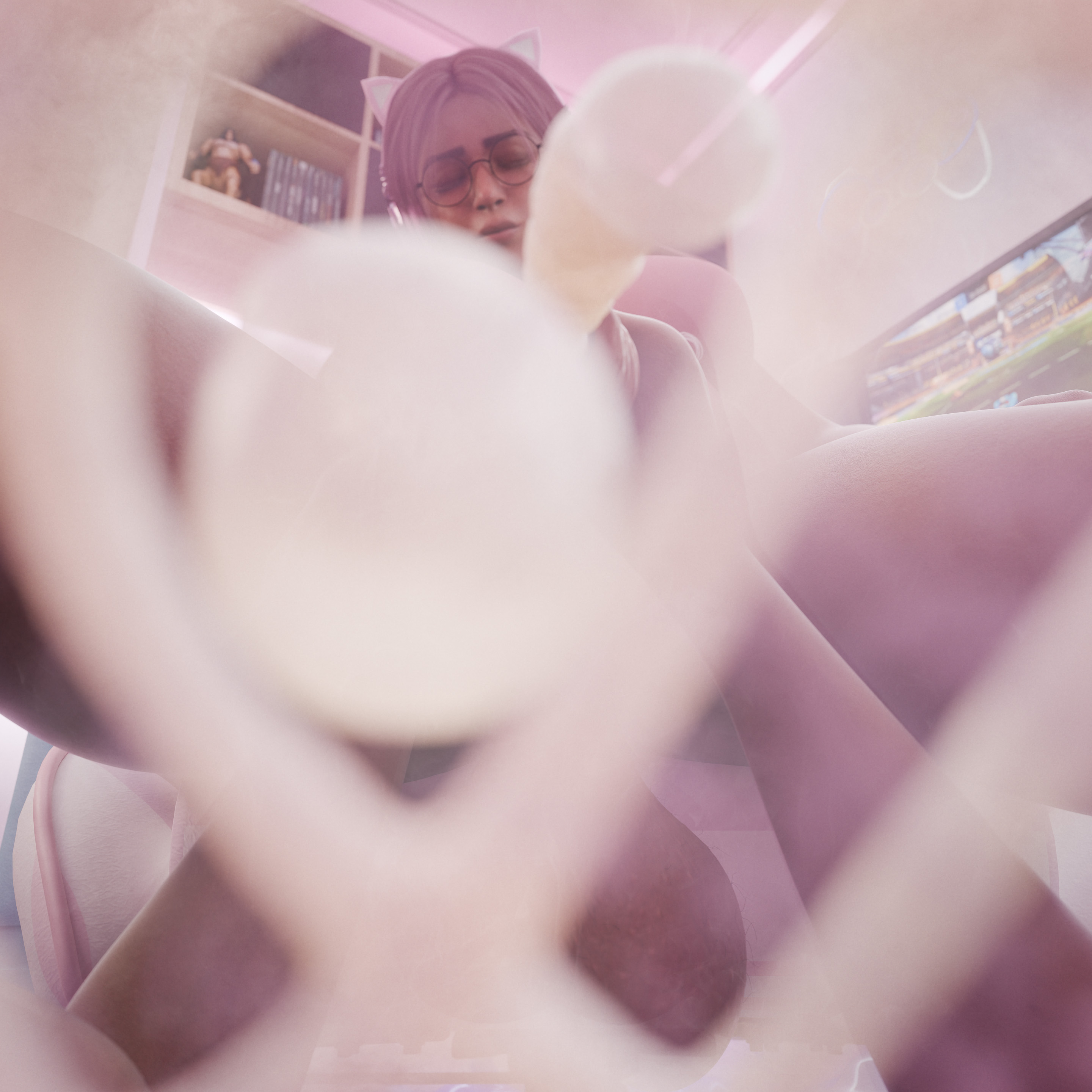 1futa, 1futanari, 3d, 3d (artwork), bedroom, big balls, big breast, big cumshot, big penis, body hair, cum, cum drip, cum dripping, cumming, cumming on viewer, cumshot, dickgirl, dirty, excessive foreskin, female dom, femdom, femdom pov, foreskin, foreskin folds, fumes, futadom, futanari, gynomorph, hairy, hairy balls, hand on penis, handjob, handjob pov, high resolution, highres, huge balls, huge breasts, huge cock, huge cumshot, huge penis, large balls, large breasts, large cock, large penis, lingerie, looking at viewer, musk, musk clouds, musk fetish, musky, musky balls, musky cock, neet, neet girl, nerd, nerdy, penis pointing toward viewer, precum, precum drip, precum string, pubic hair, smiling, smirk, solo futa, sub pov, sweat, sweaty, taker pov, tiltproofno, veiny penis
