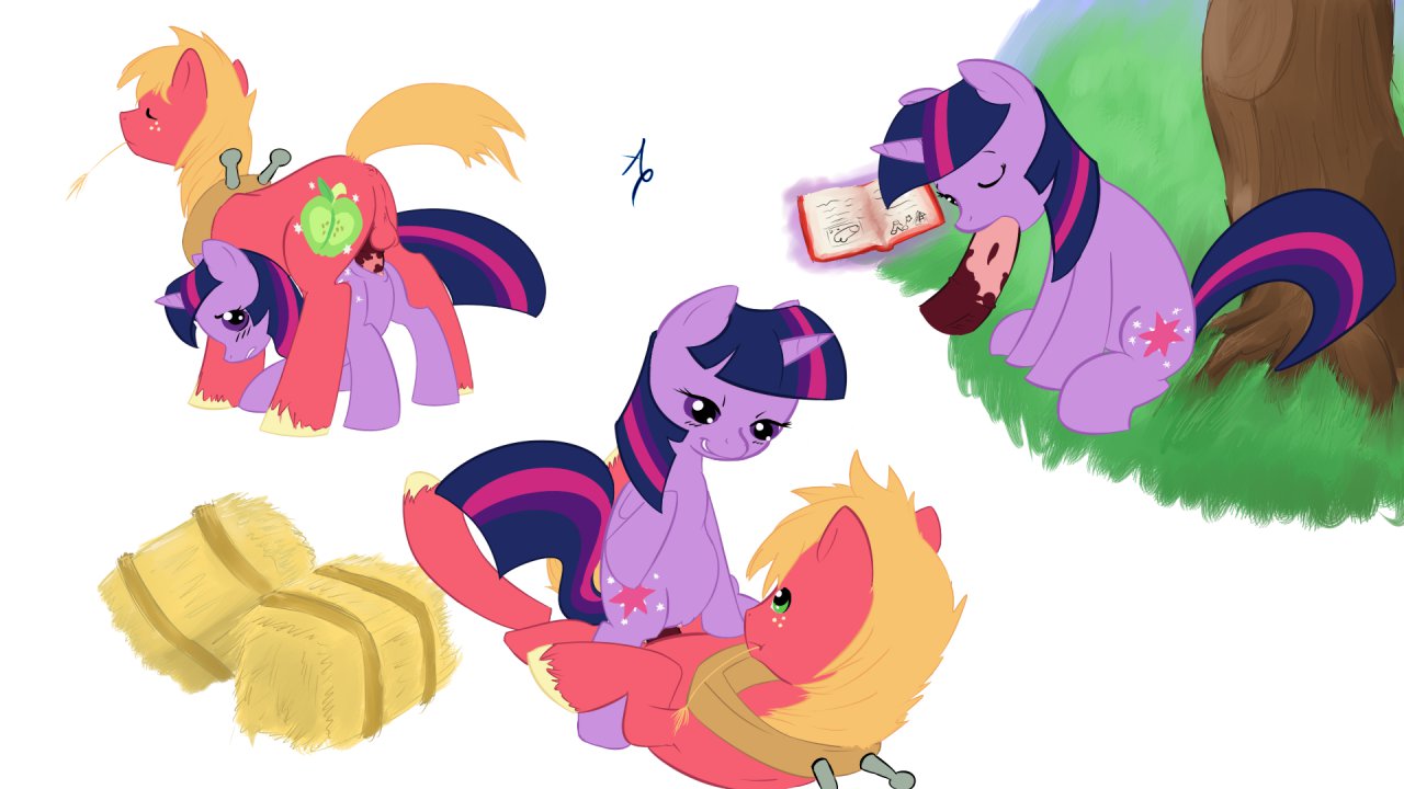 a6p big_macintosh_(mlp) earth_pony equine female friendship_is_magic horse male my_little_pony pony smooth_skin twilight_sparkle_(mlp) unicorn