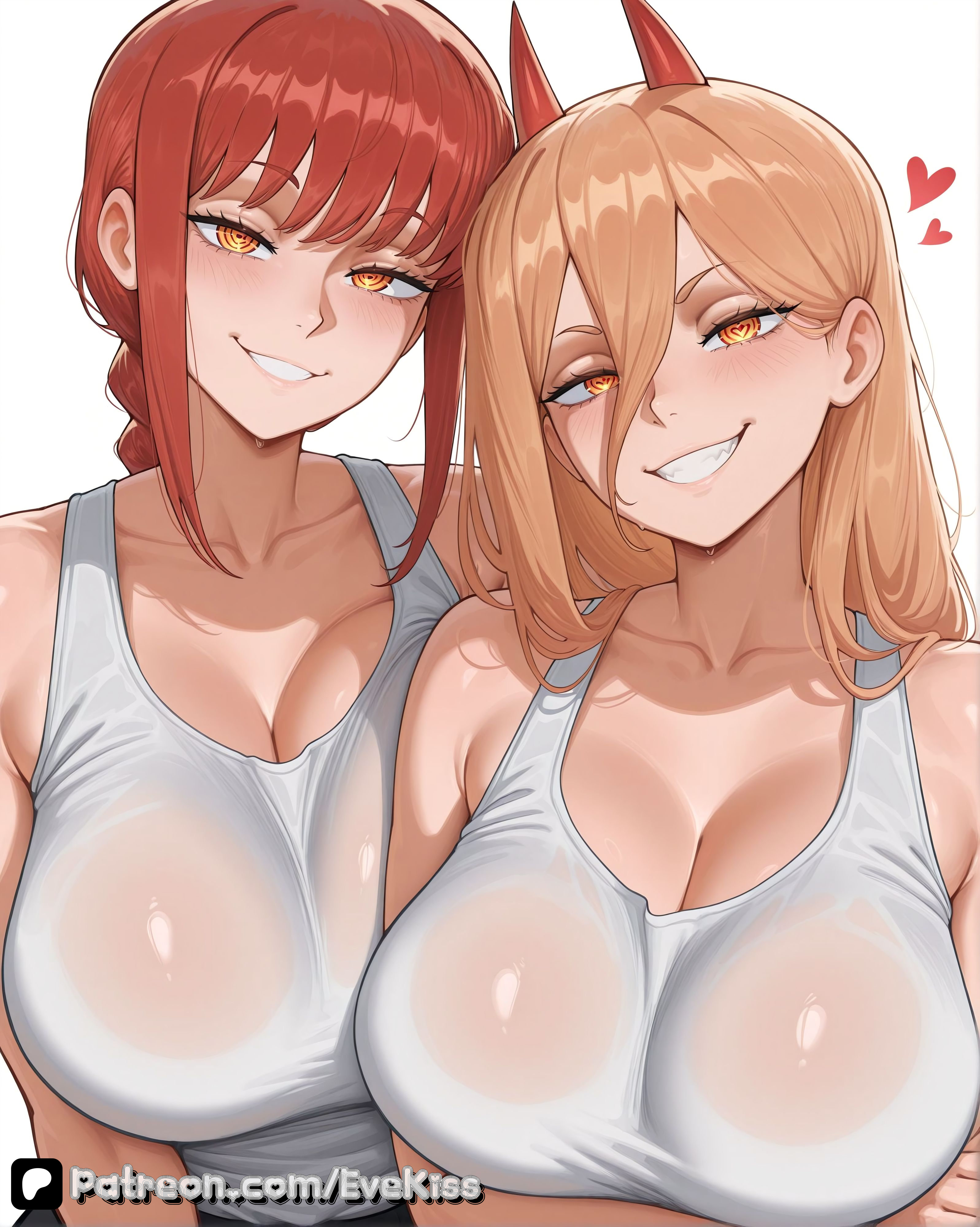 1girl, 1girls, 2girls, ai generated, breasts, breasts,, camel toe, cameltoe, chainsaw man, cleavage, clothed, clothed female, curvy, curvy figure, duo, duo female, evekiss, female, female focus, female only, focus, fully clothed, horns, large breasts, makima (chainsaw man), nipples, nipples covered, nipples visible through clothing, power (chainsaw man), pussy, sfw, solo, solo female, solo focus, teeth, thick thighs, thighs, tight clothes, tight clothing, uncensored, wide hips