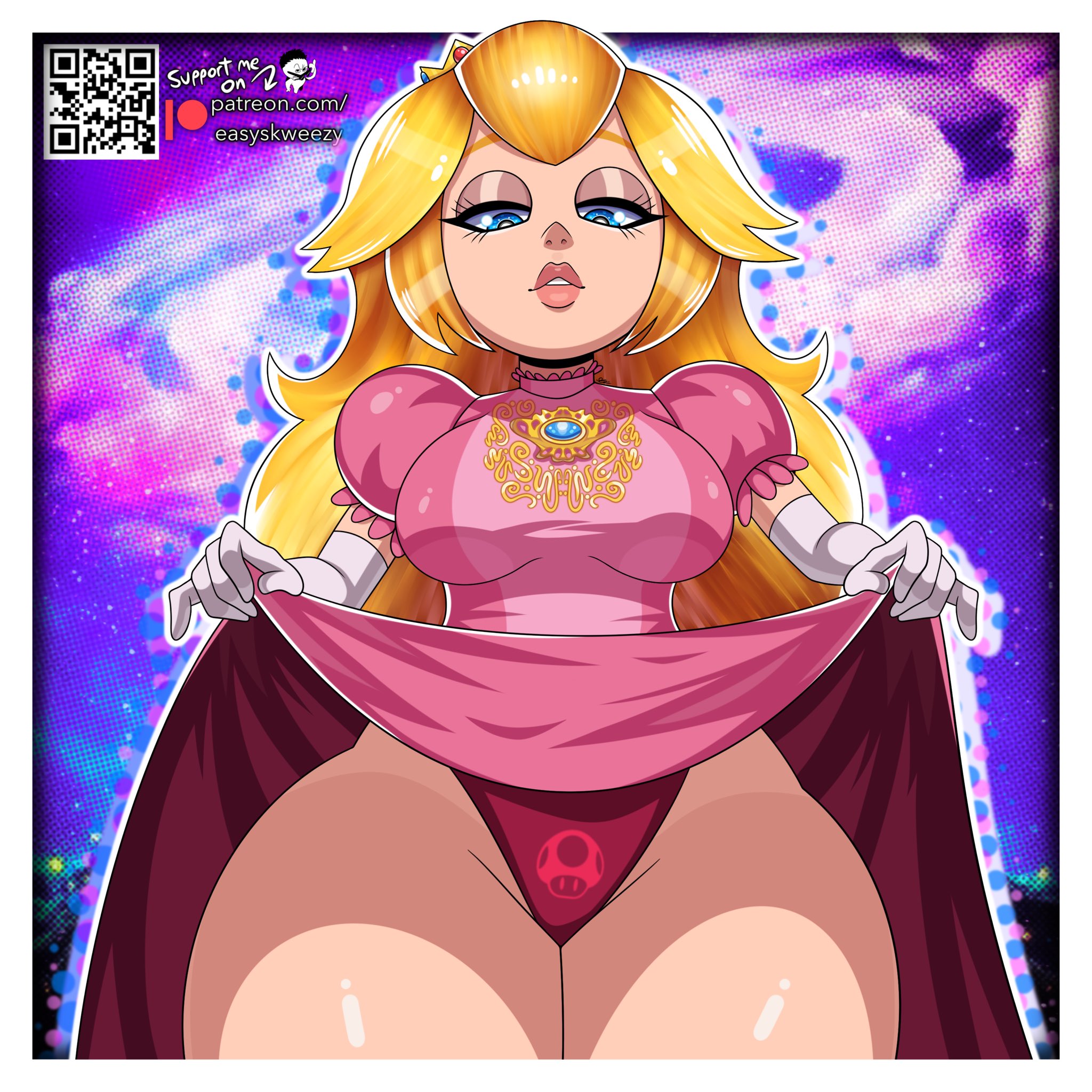 1girls, easyskweezy, female, female only, illumination entertainment, mario (series), nintendo, princess peach, princess peach (movie), solo, super mario bros. (2023 film)