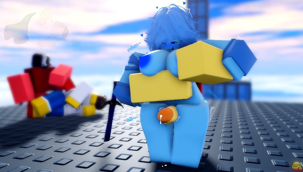 3d, aged up, block tales, blue noob, boobs, circularx2, cum, outdoors, player (block tales), red noob, roblox, roblox game, robloxian, shedletsky, source request, tagme, thigh job, thigh sex, tits