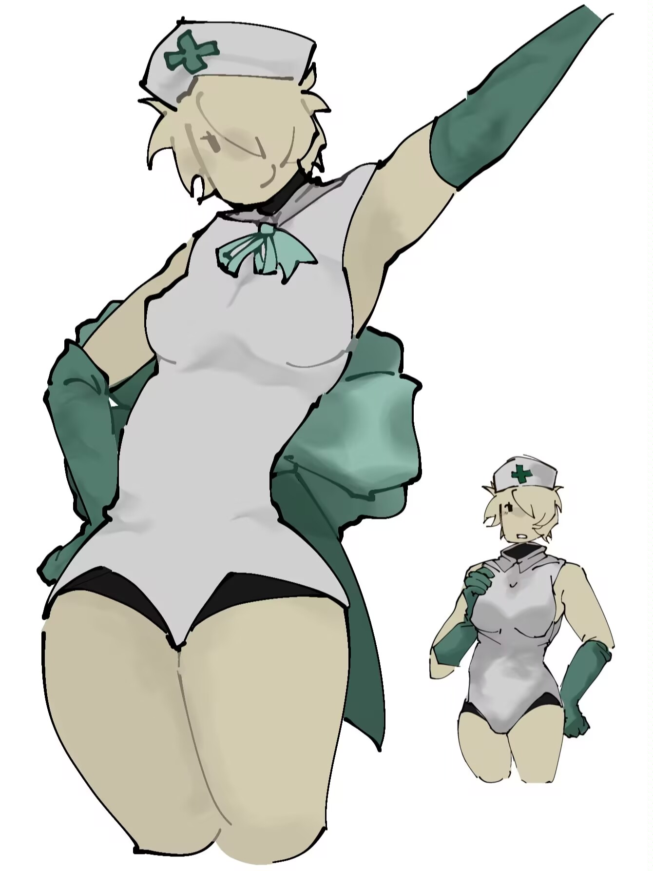 caretaker (die of death), die of death (roblox), female only, roblox, roblox game, thick thighs