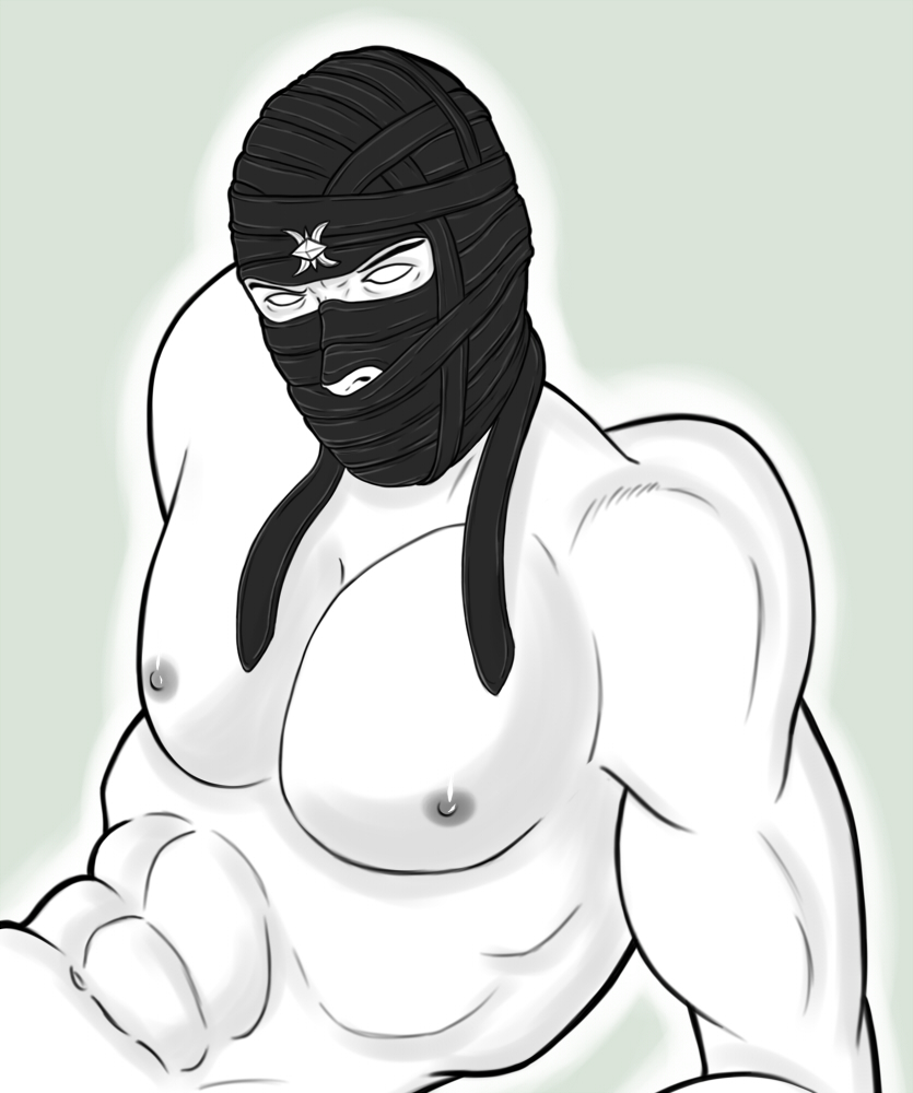 ermac male male_only monochrome mortal_kombat shaokahnthekonquerer solo tagme