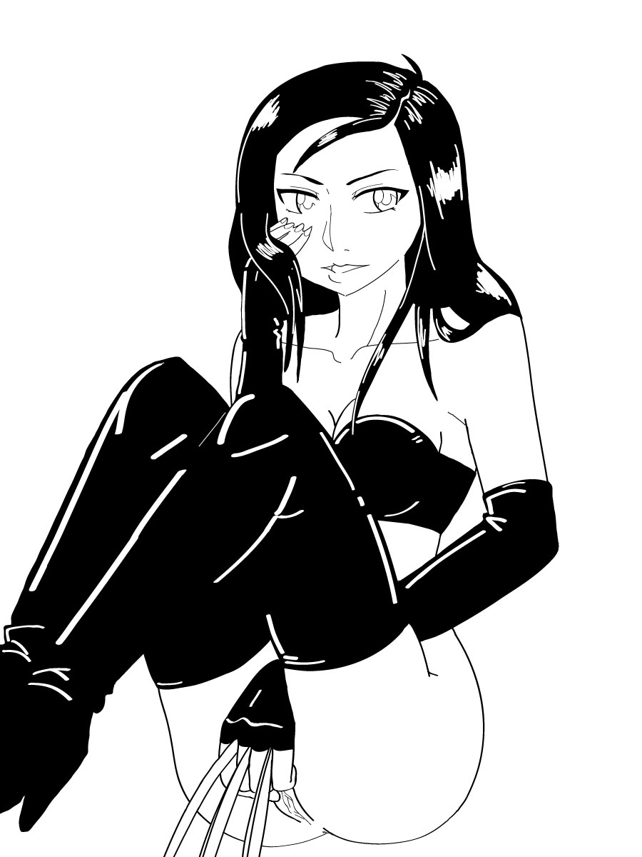 black_and_white jeshika213 marvel new_x-men x-23 x-men