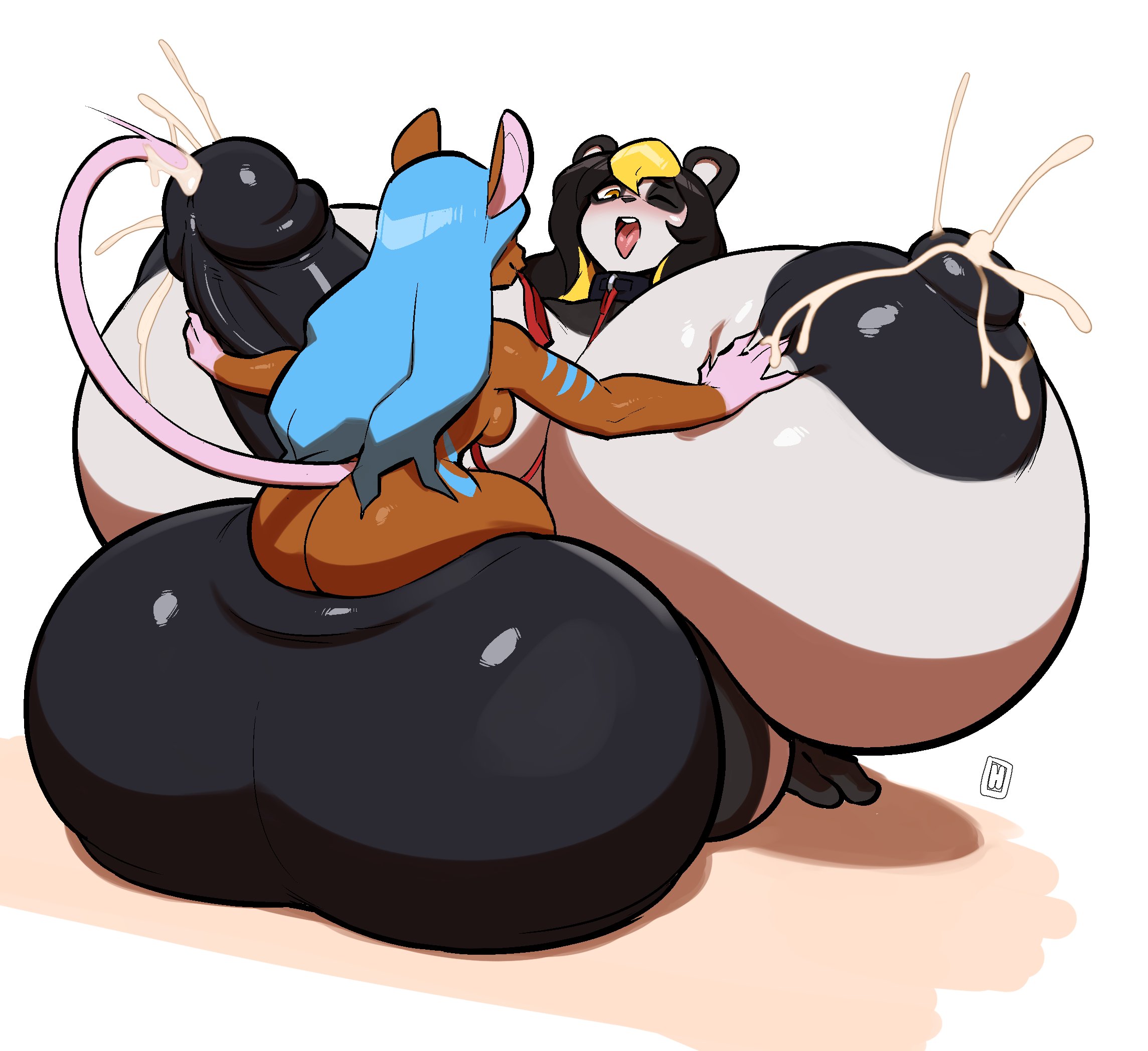 1futa, 1girls, anthro, balls, breast hold, breasts, cum, dickgirl, ejaculation, erection, female, furry, futa urethral insertion, futanari, gigantic balls, gigantic breasts, gigantic penis, gigantic testicles, huge balls, huge breasts, huge nipples, huge penis, huge testicles, hyper balls, hyper breasts, hyper penis, hyper testicles, intersex, lactation, large areolae, milk, penile urethral insertion, penis, puffy nipples, shakey olive, sitting on balls, testicles, thehelmetguy, thick penis, urethral, urethral insertion, urethral penetration