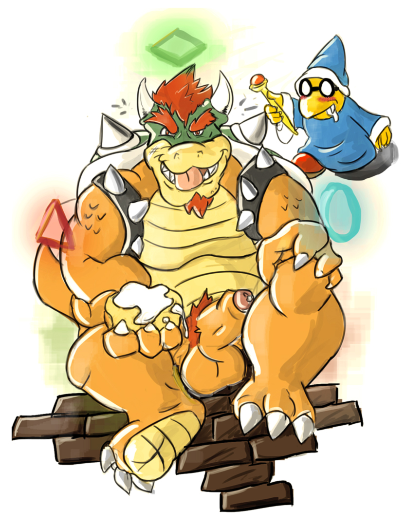 bowser kamek koopa lowemond male male_only mario_(series) nintendo scalie tagme