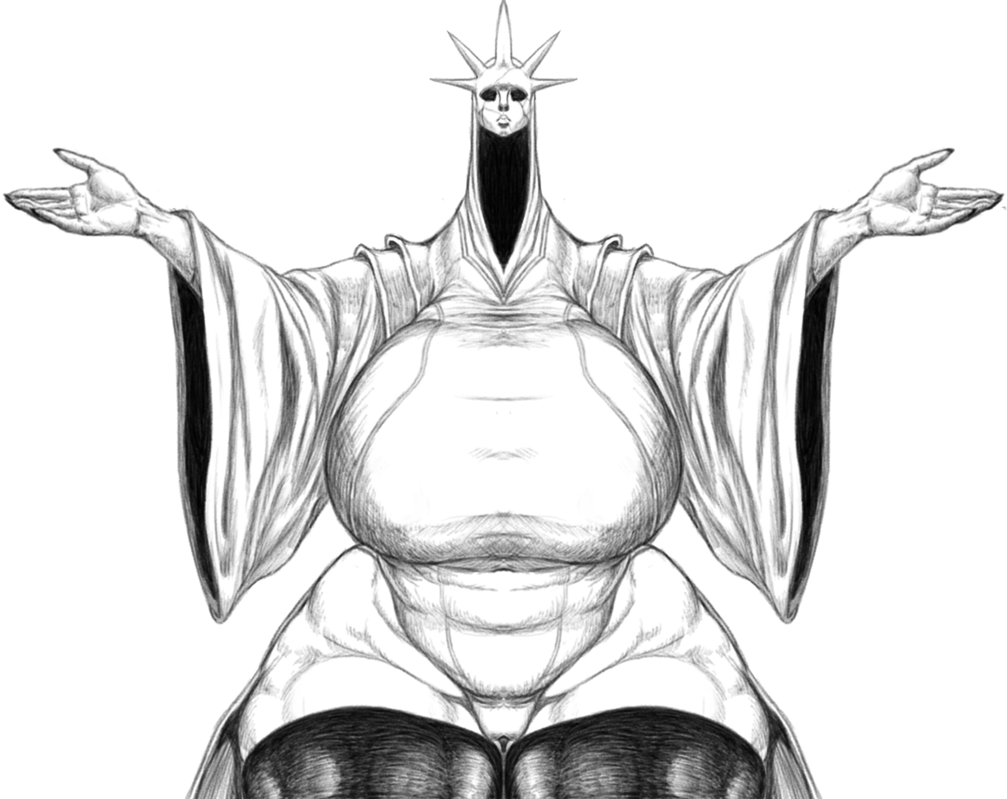 1girls, 2026, 9dart, archmother (deadlock), big breasts, breasts, breasts bigger than head, cloak, clothed, deadlock, deity, female, hi res, huge breasts, mask, masked female, thick thighs, thighs