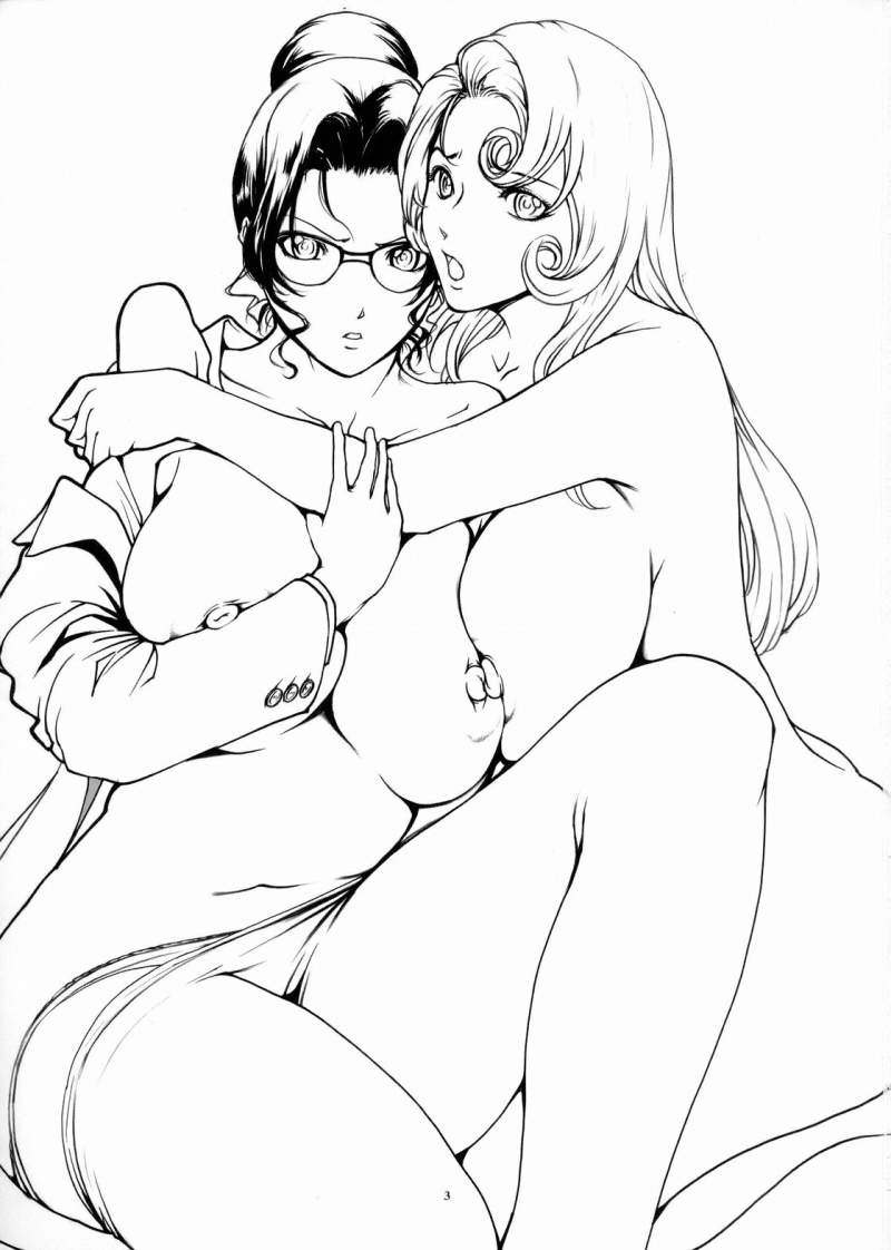 2girls actress actry big_breasts breasts curvy detective_conan duo eri_kisaki female glasses human jacket large_breasts lawyer long_hair looking_at_viewer married_woman mature milf monochrome mother nipples nude panties pantyhose tagme thick_thighs tied_hair voluptuous wide_hips yukiko_kudo