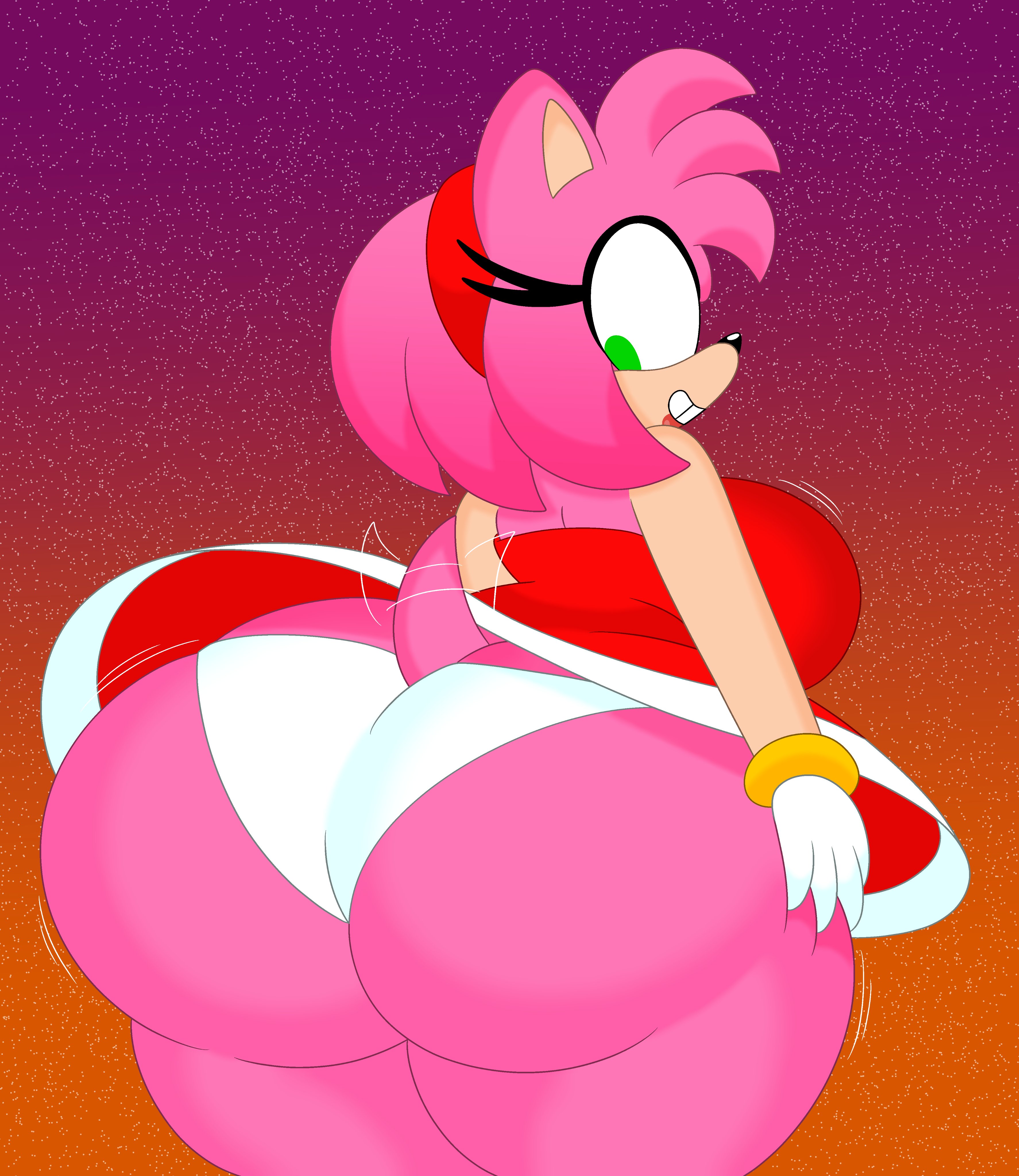 1girls, 2020s, 2023, 20s, 3barts, 4 fingers, amy rose, animal ears, anthro, anthro only, anthrofied, ass, ass cleavage, ass crack, back view, beige fur, big ass, big butt, black nose, breasts, bubble ass, bubble butt, butt crack, cute, digital drawing (artwork), digital media (artwork), dress, eulipotyphlan, eyelashes, fat ass, fat butt, female, female focus, female only, furry, gloves, green eyes, hairband, hedgehog, hedgehog girl, hi res, huge ass, huge butt, humanoid hands, lipstick, looking back, makeup, mammal, massive ass, massive butt, multicolored fur, panties, pink fur, pink hair, plump ass, round ass, round butt, sega, solo, solo female, solo focus, sonic (series), sonic team, sonic the hedgehog (series), tail, tan fur, thick, thick ass, thick thighs, two-tone fur, underwear, video games, white panties, white underwear, wide hips