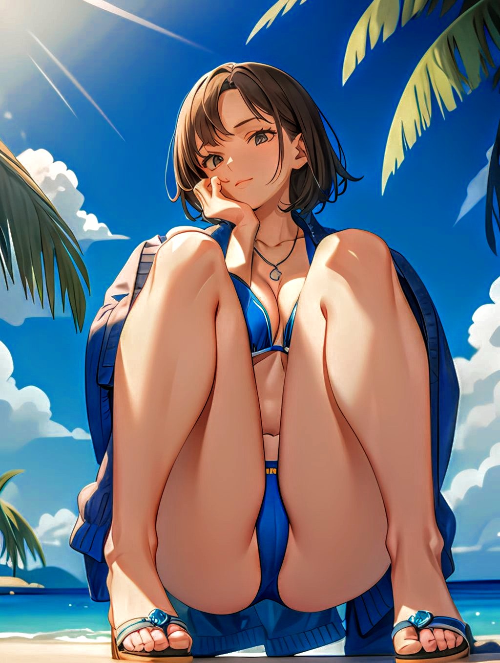 1girls ai_generated anime_coloring beach bikini edited_art female female_focus female_human female_only female_solo girlfriend legs nature naughty provocative seducing seduction seductive seductive_female sensual solo_female solo_focus solo_human tagme temptation thighs wife