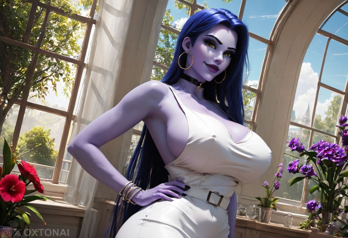 1girls ai_generated amelie_lacroix big_breasts breast female female_only long_hair nurse nurse_dress overwatch overwatch_2 oxtonai purple_hair widowmaker