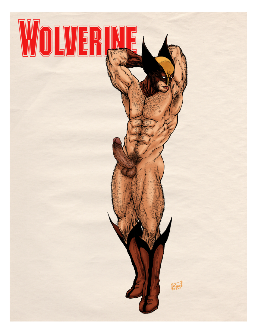 1boy 2011 james_howlett kamui_jack male male_only marvel marvel_comics mutant solo wolverine_(x-men) x-men yaoi