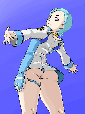 1girls eureka eureka_seven female female_only isu solo tagme upskirt