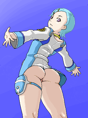 1girls eureka eureka_seven female female_only isu solo tagme upskirt