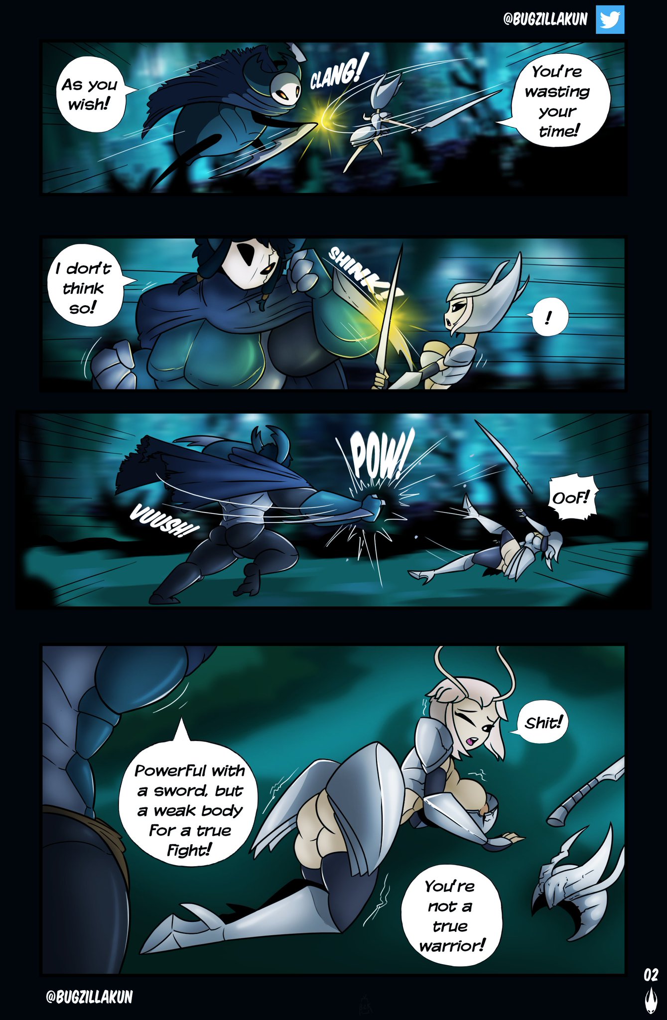 bugzilla, corruption, dryya (hollow knight), female, hollow knight, male, mantis, text, the infection (hollow knight), traitor lord