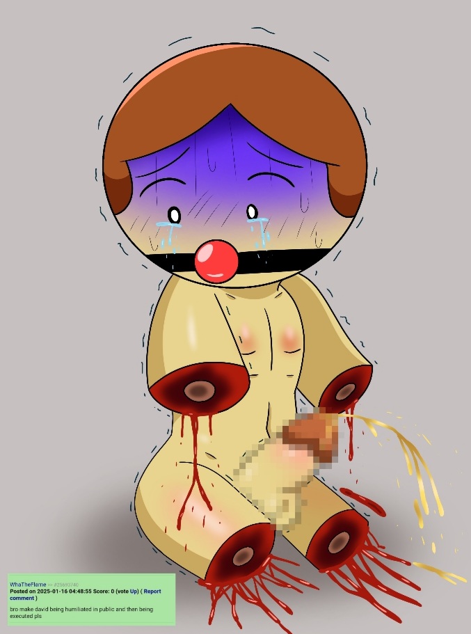 ball_gag bleeding broken_rape_victim censored_penis crying dave_and_bambi_mod david_(grantare) fnf_mod friday_night_funkin friday_night_funkin_mod gore lemon_waifu limbless male male_focus male_only omorashi peeing ryona skinny traumatized