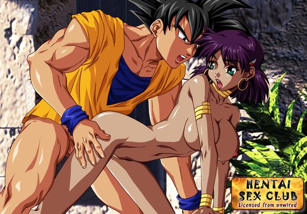 1girls 2003 all_fours aqua_eyes arm armlet arms bare_arms bare_legs biceps black_eyes black_hair bottomless bracelet breasts cleavage clothed_male_nude_female clothed_sex crossover curvaceous dark-skinned_female dark_skin doggy_style dragon_ball dragon_ball_z earrings eye_contact female fushigi_no_umi_no_nadia gainax gravity_work_x hanging_breasts hoop_earrings human interracial jewelry large_breasts legs looking_at_another looking_back male mmario_grant moaning muscle muscles muscular muscular_male nadia_la_arwall neck_ring nipples nude open_mouth princess purple_hair sex short_hair son_goku straight