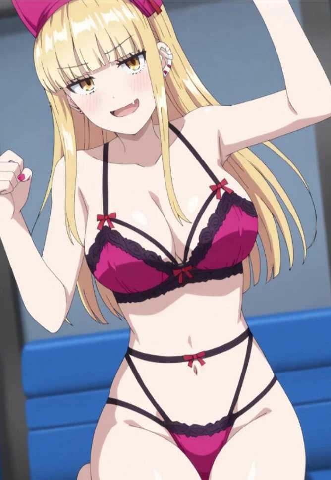 1girls ai_generated ballpark_de_tsukamaete! gyaru lingerie ruriko ruriko_(ballpark_de_tsukamaete!) smile solo underwear