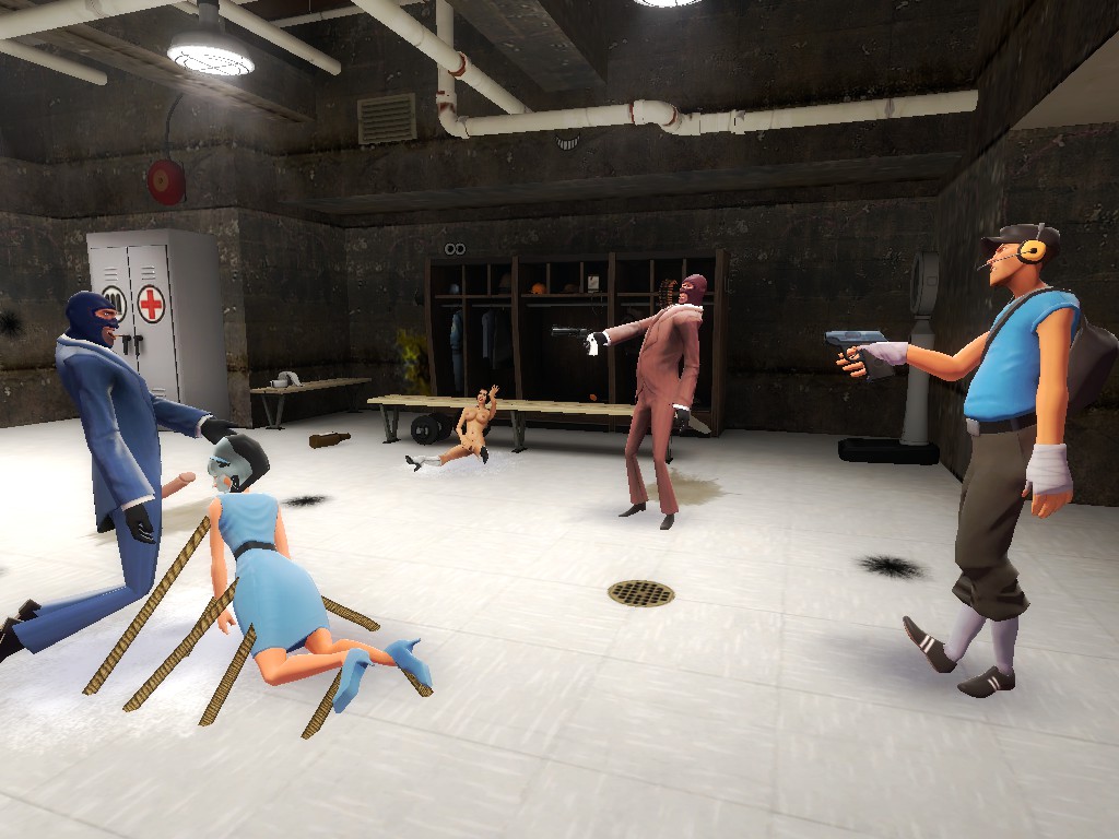 2girls 3boys 3d aerothoz cum cum_on_face elexis_sinclaire female garry's_mod human human_female human_male human_only male scout scout's_mother scout_(team_fortress_2) sin_(game) spy spy_(team_fortress_2) team_fortress_2