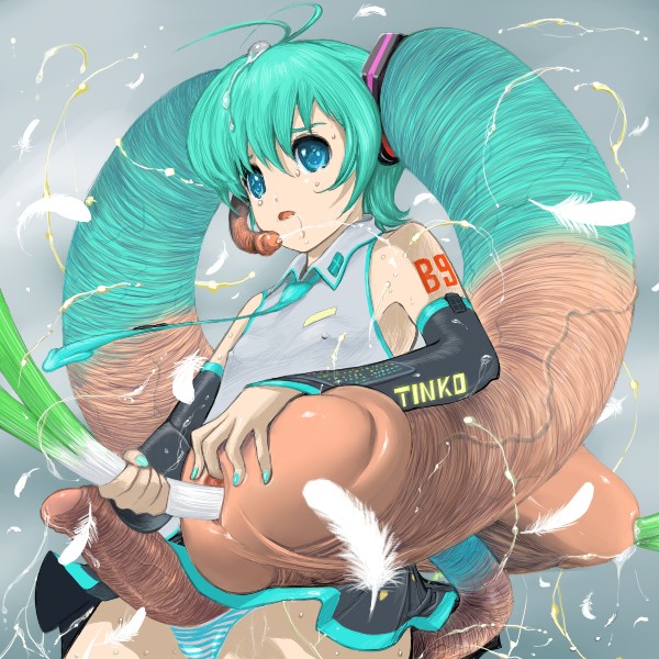 1futa 2d blue_hair cum diphallia diphallism feathers futa_only futa_urethral_insertion futanari hair hatsune_miku huge_cock insertion intersex leek microphone_penis multi_penis necktie penis penis_hair penis_horn penis_tail penises_everywhere pentaphallia solo sounding striped striped_panties tail tail_penis tie tied_hair triphallia twintails urethral_insertion vocaloid what