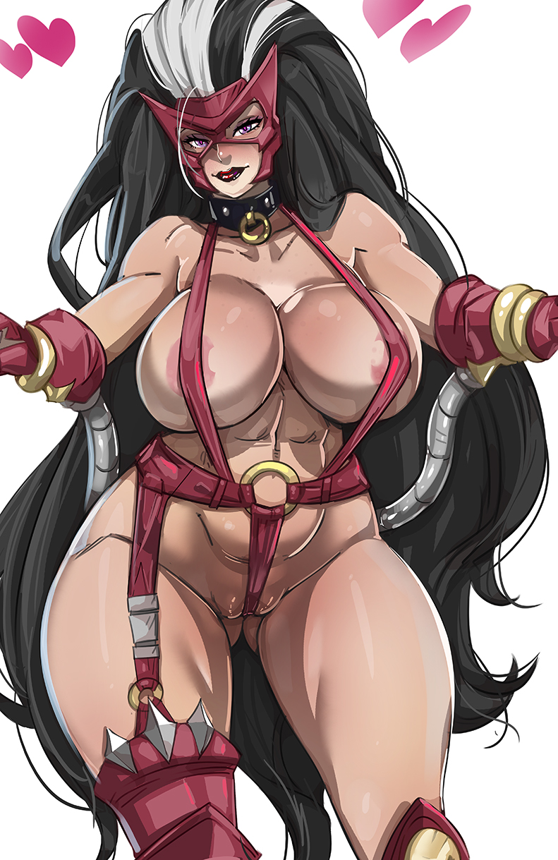 alien, alien girl, breasts, dark eldar, drukhari, female, hyper breasts, kamina1978, looking at viewer, sling bikini, warhammer (franchise), warhammer 40k
