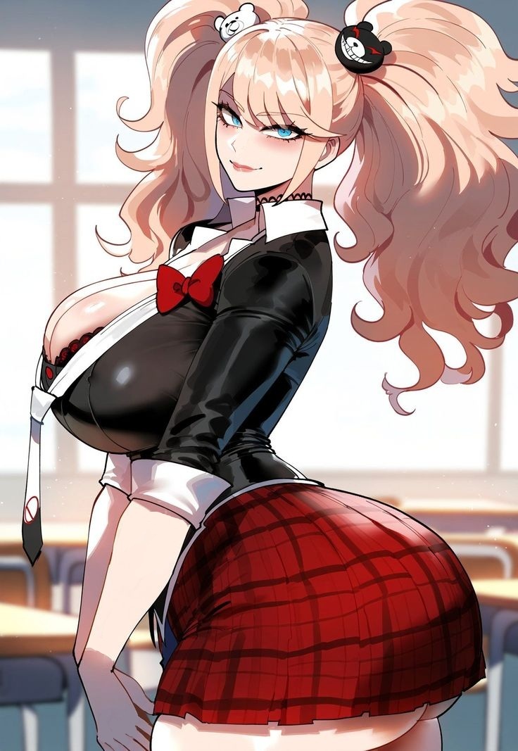 ai assisted, ai generated, ass, clothed, clothing, danganronpa, danganronpa: trigger happy havoc, female, female only, junko enoshima, source request, tagme
