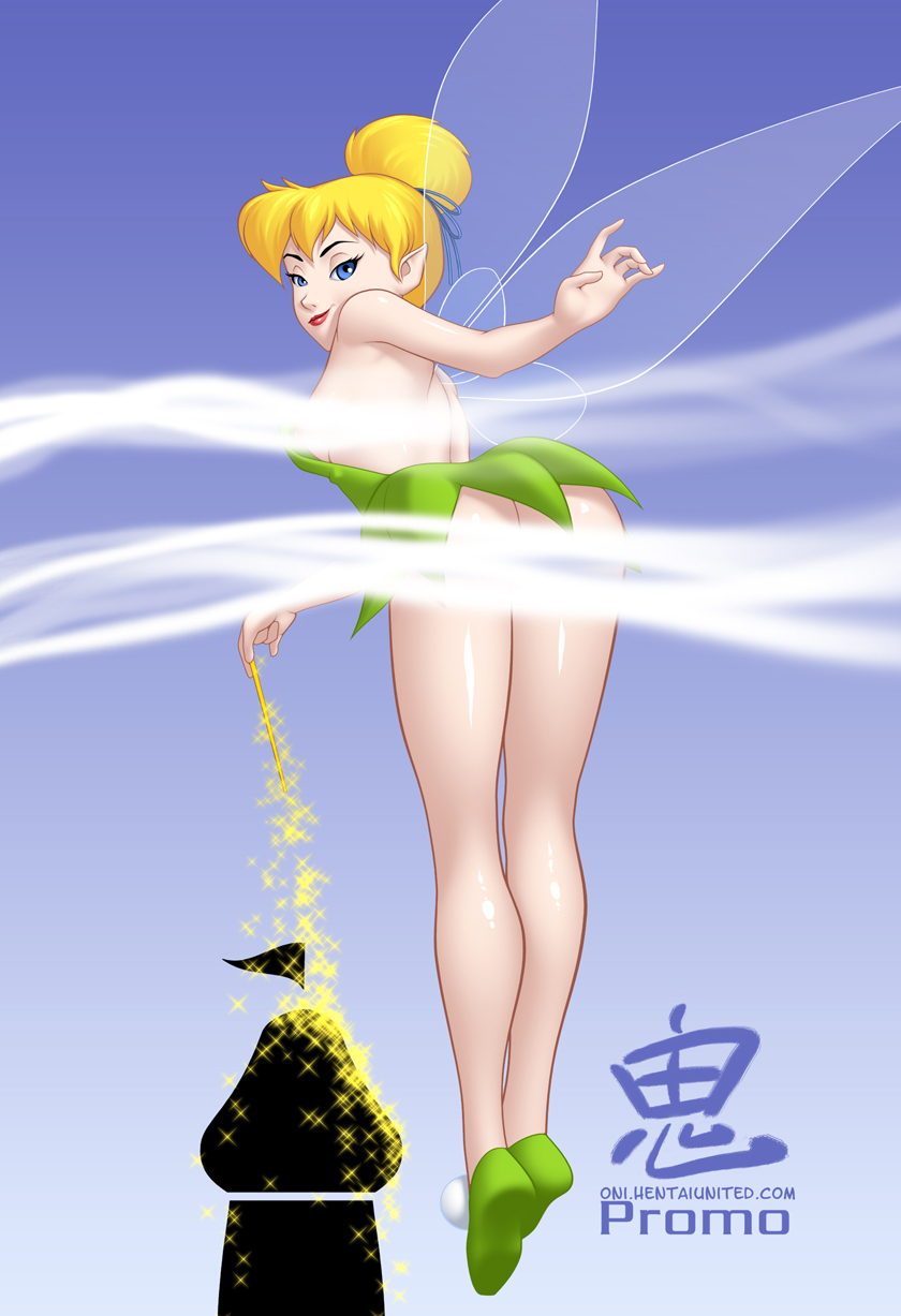 clothes disney disney_fairies fairy female flying hair oni_(artist) peter_pan_(disney) solo tagme tinker_bell wings yellow_hair